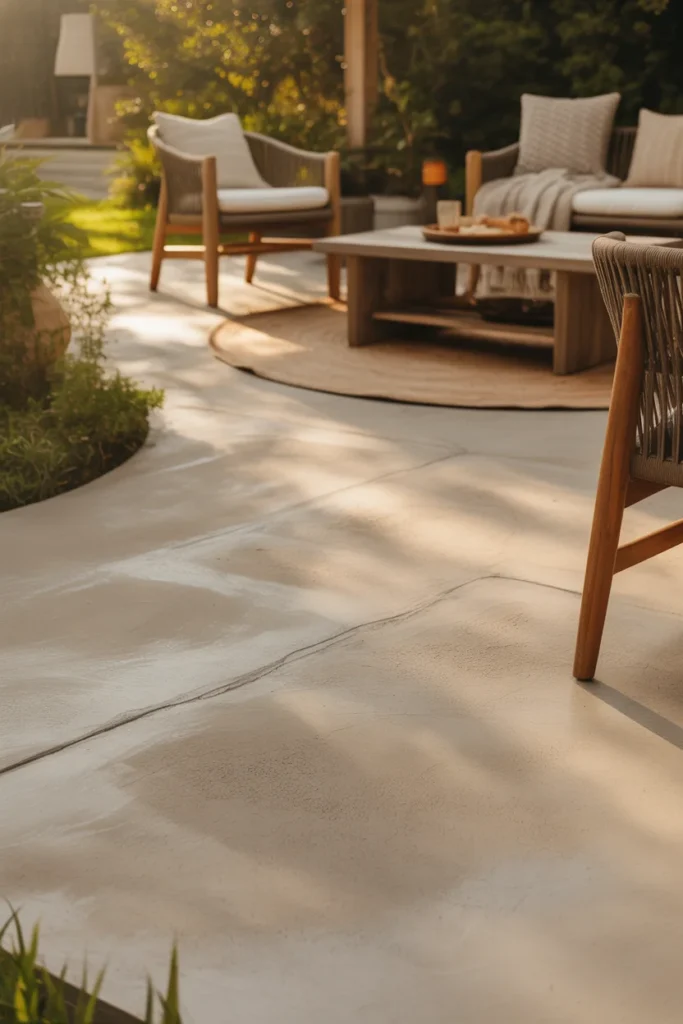 Warm Toned Concrete for a Cozy Vibe