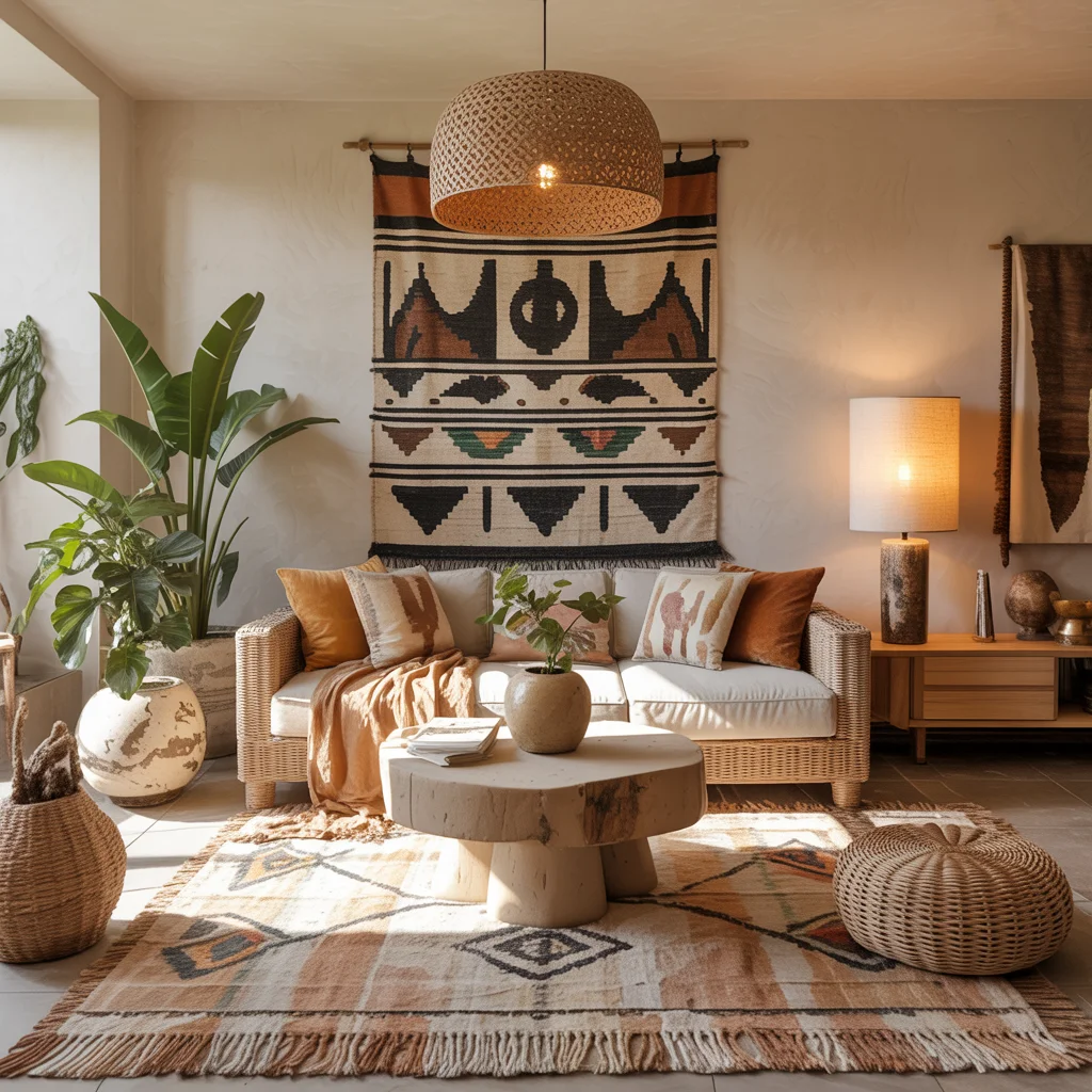 7 Afrohemian Interiors That Feel Bold, Cozy, and Artistic