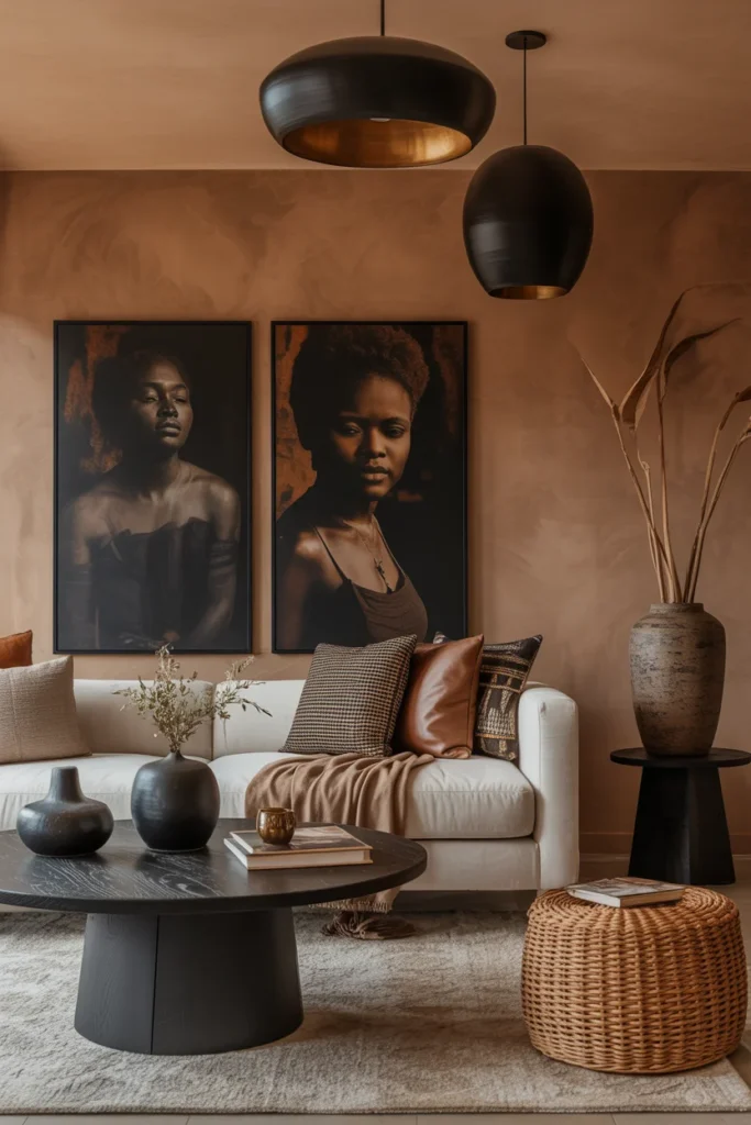 Incorporate Black Accents for Contrast