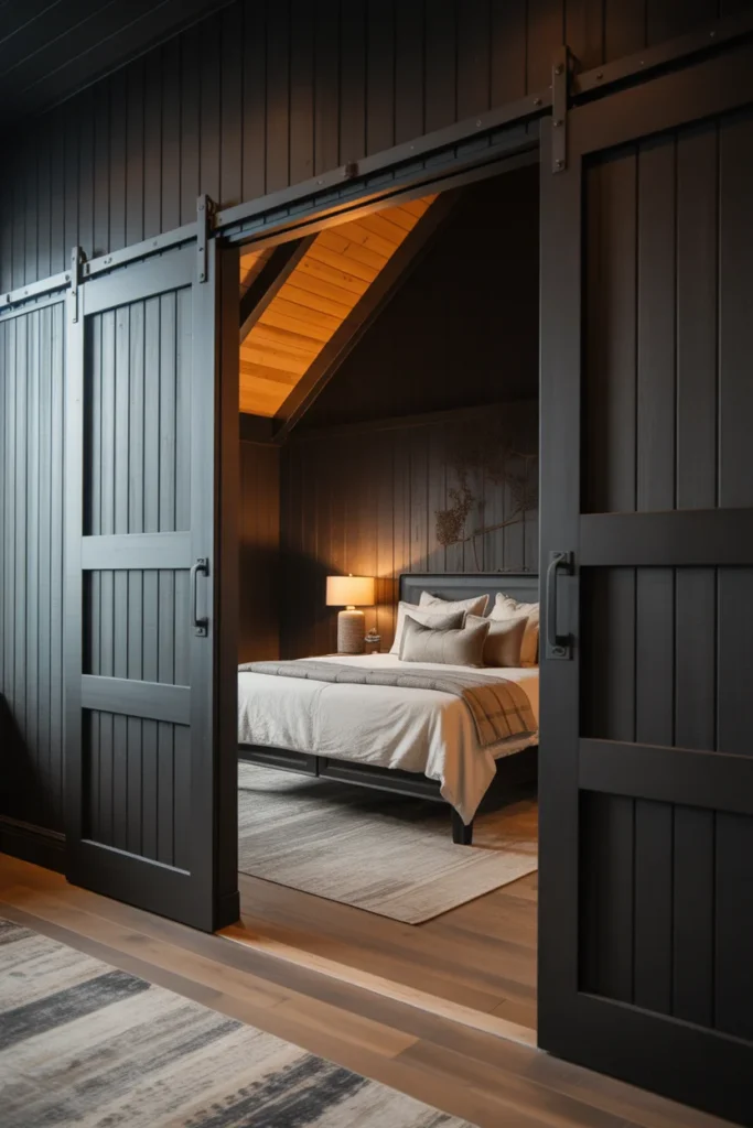 Install Black Barn Doors