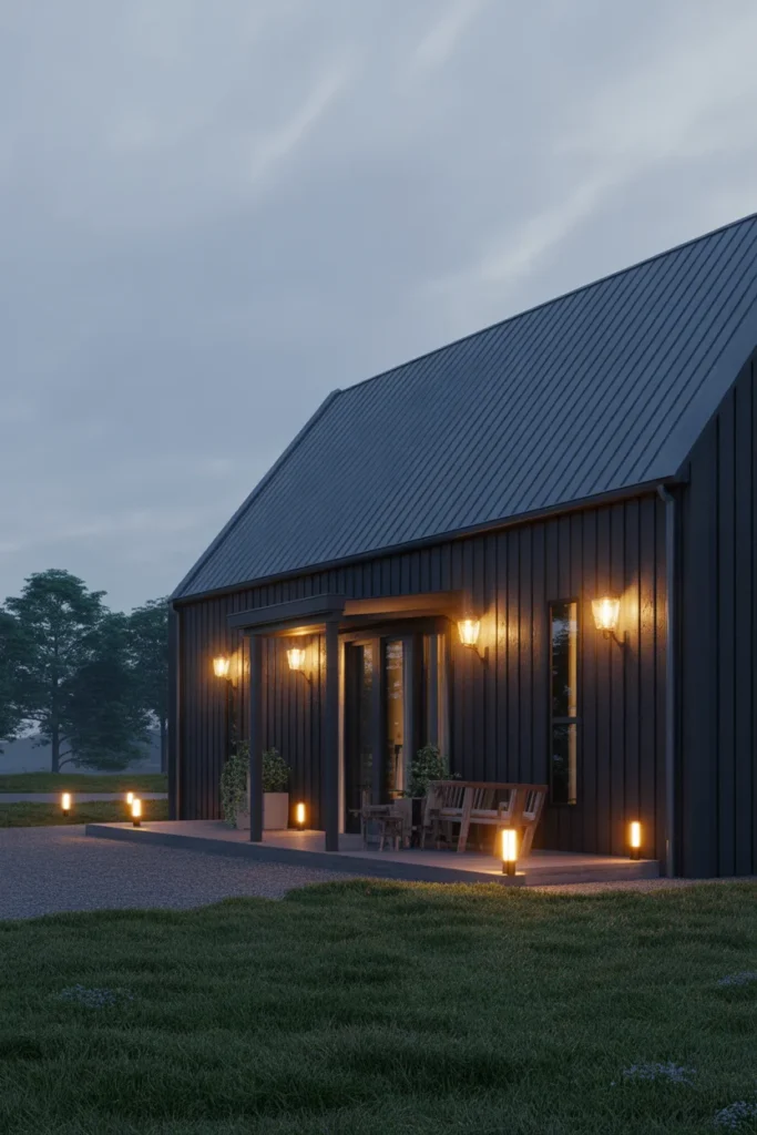 Use Warm Exterior Lighting