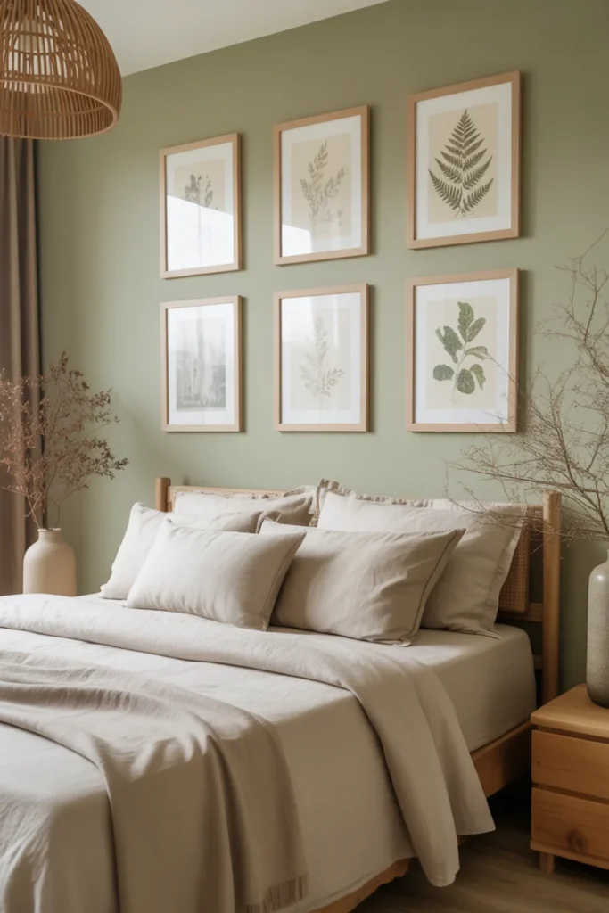 Hang Botanical Prints with Muted Colors