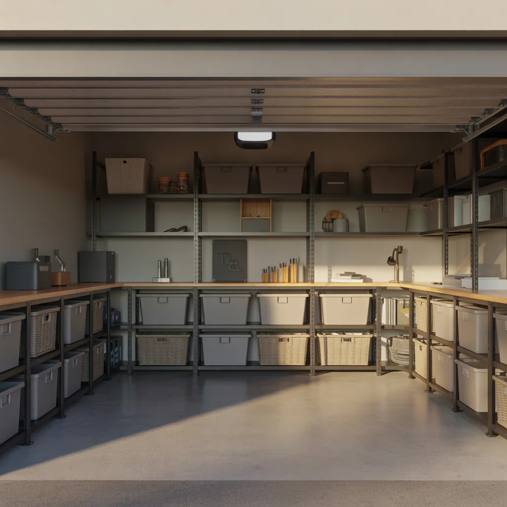 8 Clean Garage Shelf Styling Ideas for a Minimal & Modern Look