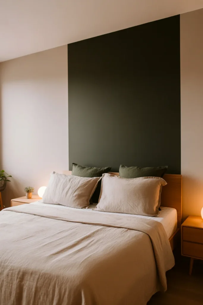 Try a single dark accent wall