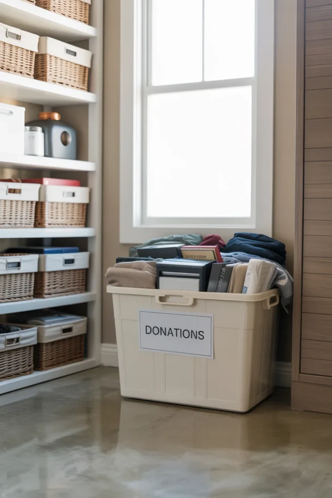 Keep a Donation Bin in the Garage