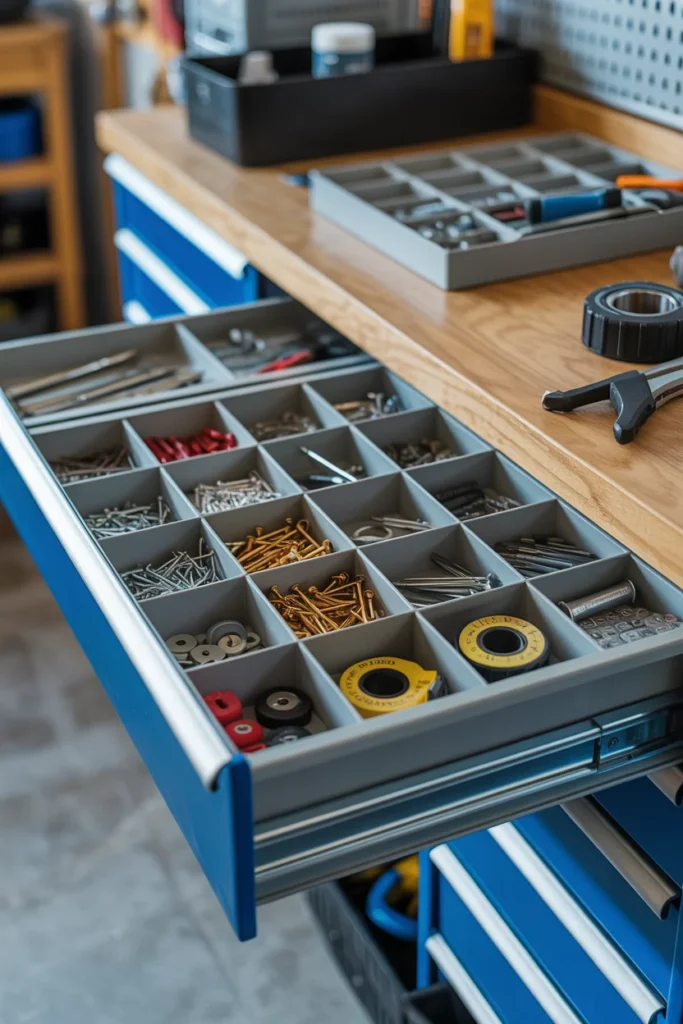 Store Small Items in Drawer Organizers