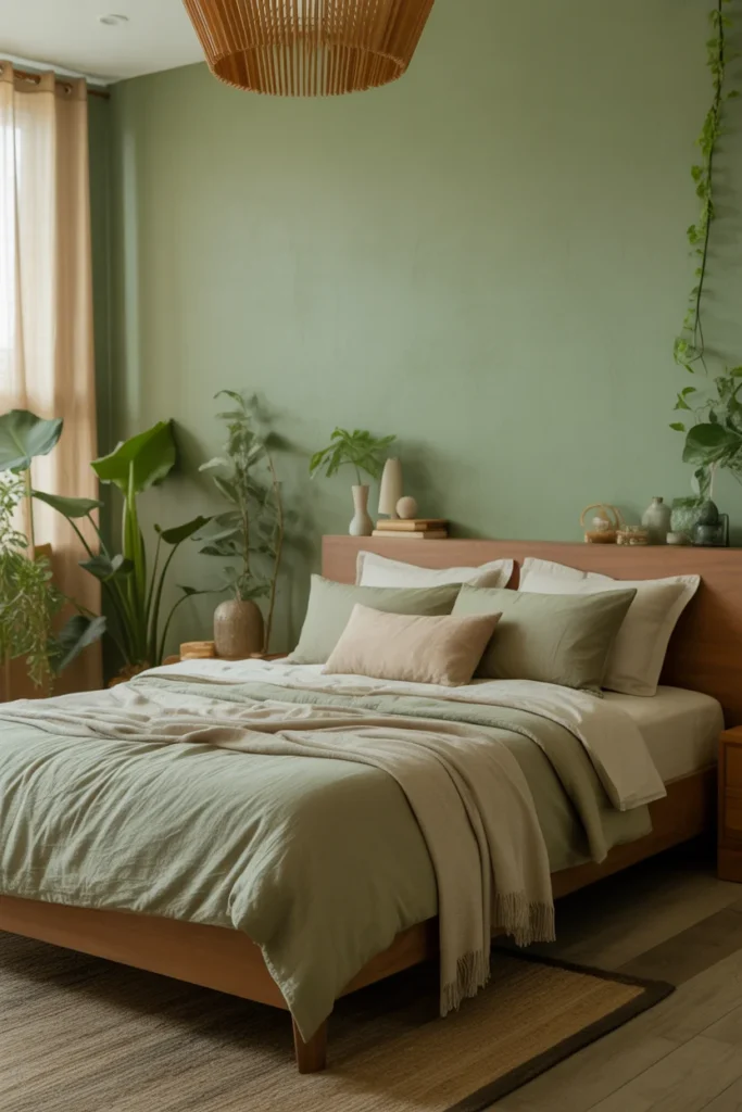 Use Earth-Toned Paint for a Cozy Backdrop