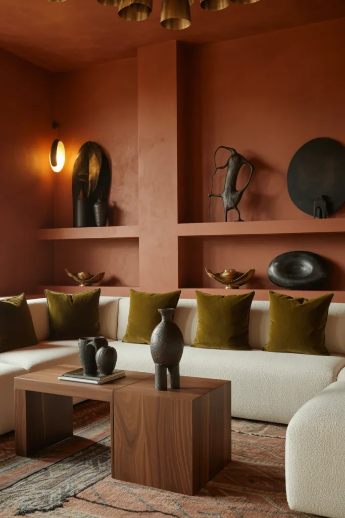 Use Earthy Colors with Bold Contrast