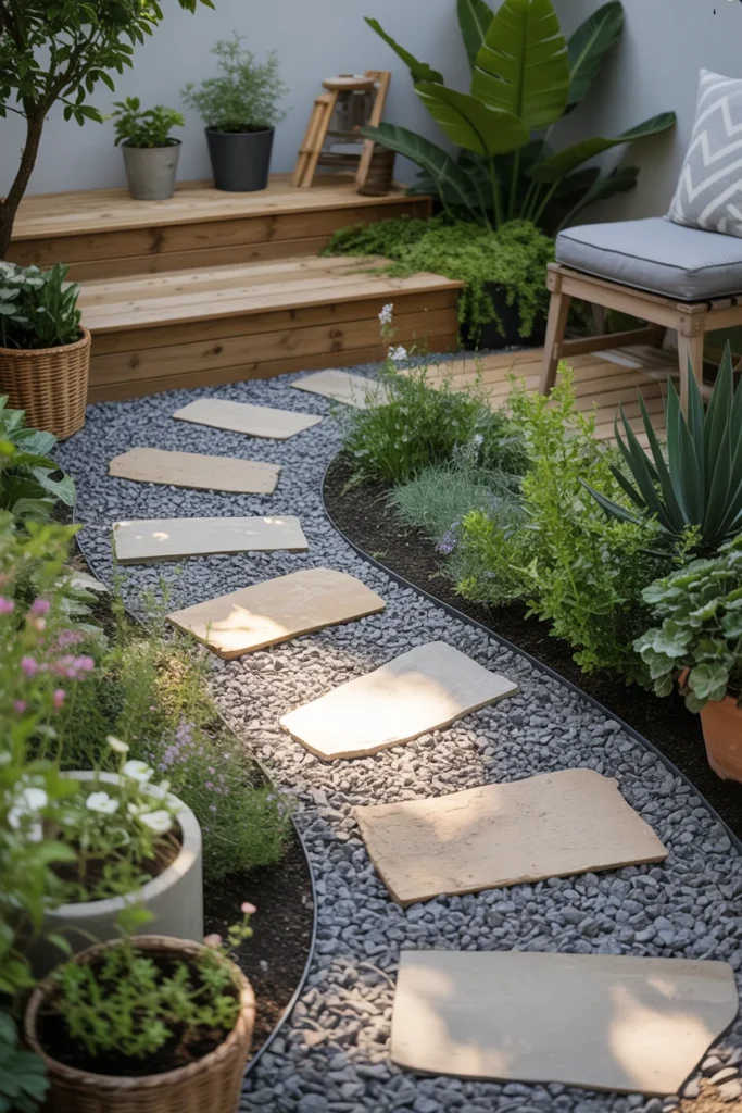 Lay Down Gravel or Stepping Stones