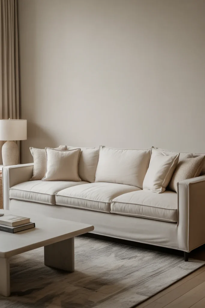 Focus on Comfortable, Low-Profile Furniture