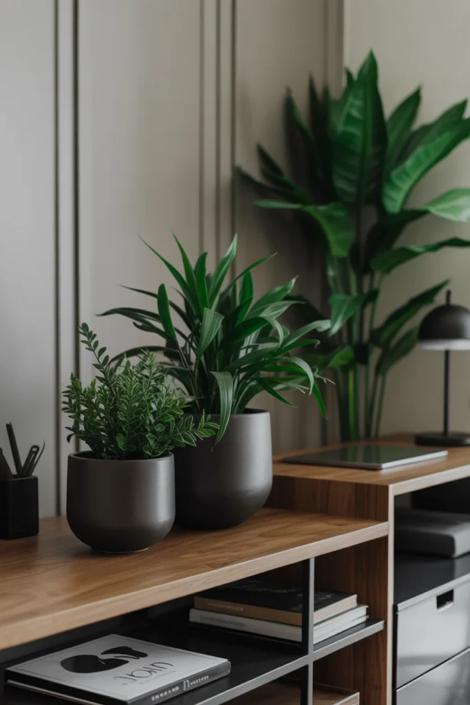 Matte Black Ceramic Pots
