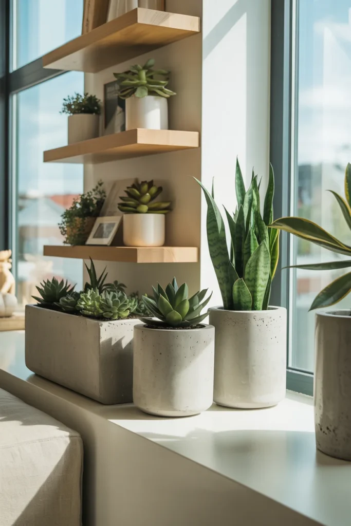 Minimal Concrete Planters