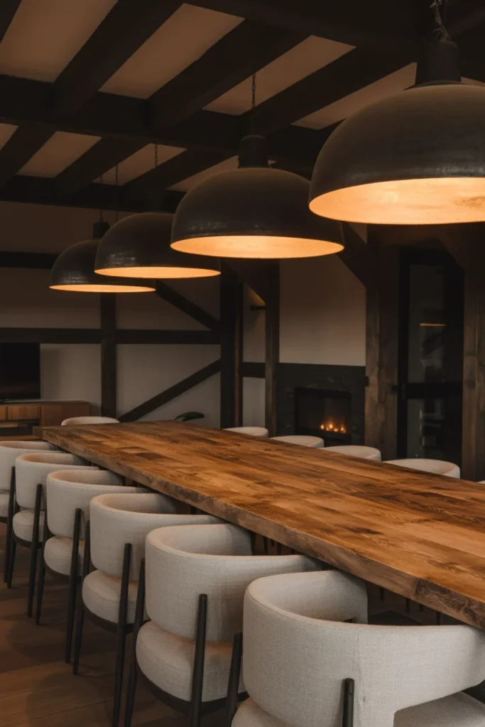 Modern Lighting with Rustic Character