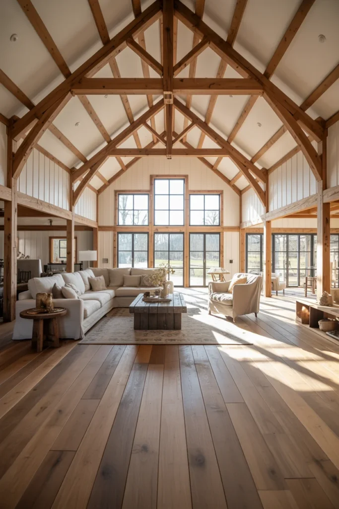 Open Spaces with Warm Natural Wood