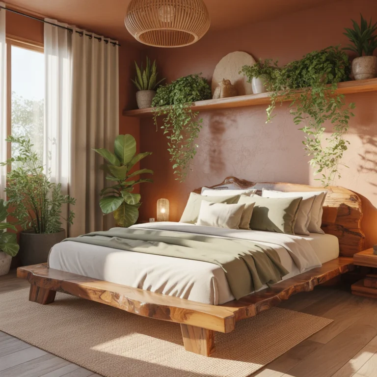 13 Organic Earthy Bedroom Ideas for a Calm Nature-Inspired Retreat