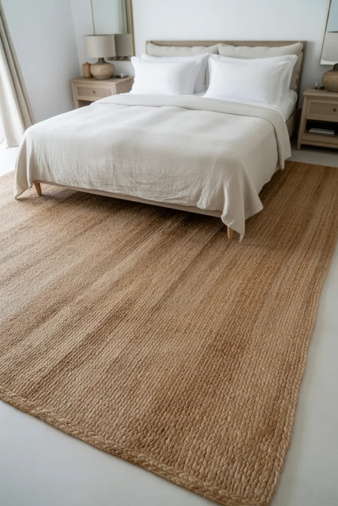 Use an Oversized Jute Rug
