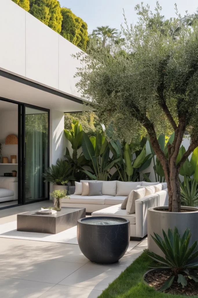 Use Large Planters for a High-End Look