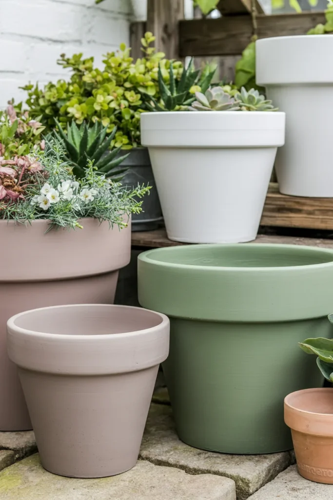 Refresh Old Pots with Paint