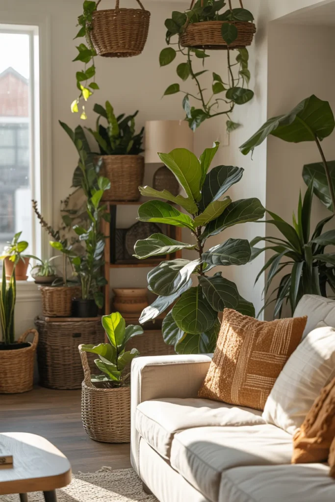 Add Plants for a Relaxed, Lived-In Feel