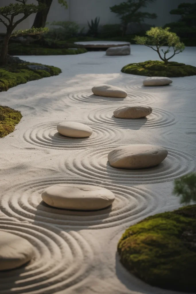 Sand and Stone Zen-Inspired Paths