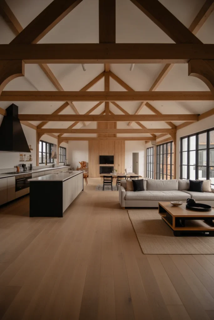 Seamless Kitchen and Living Room Connection