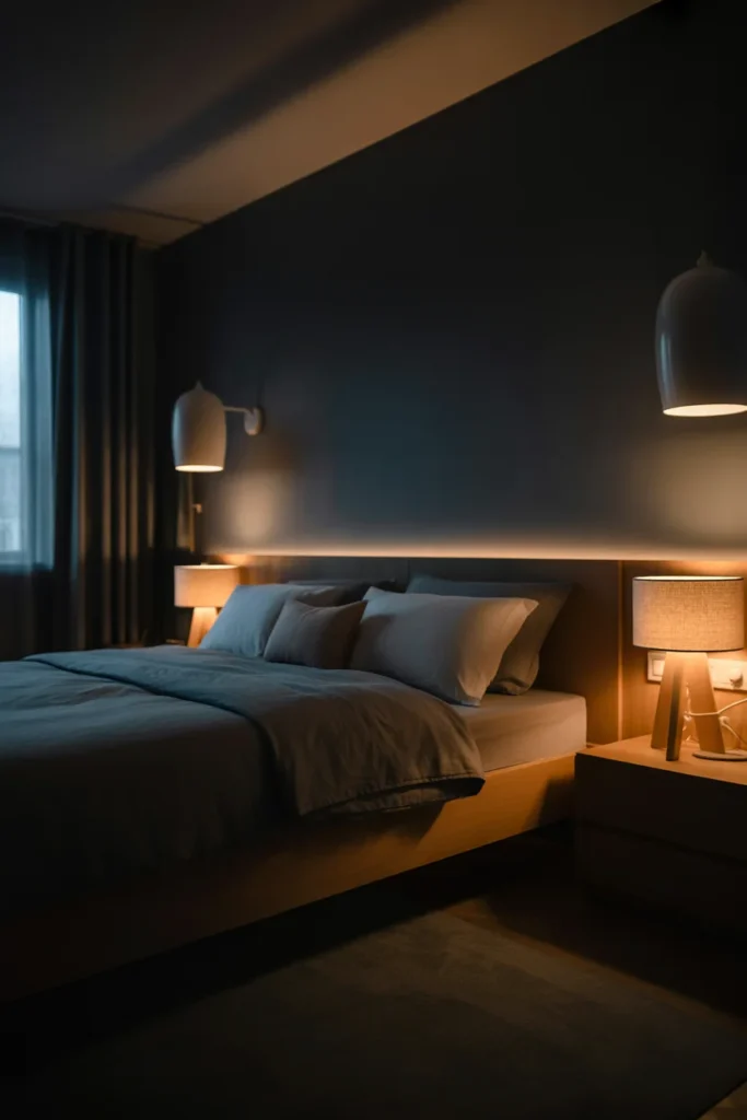 Use soft lighting instead of overhead brightness