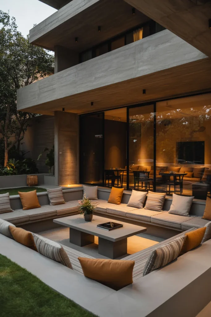 Sunken Lounge-Style Seating