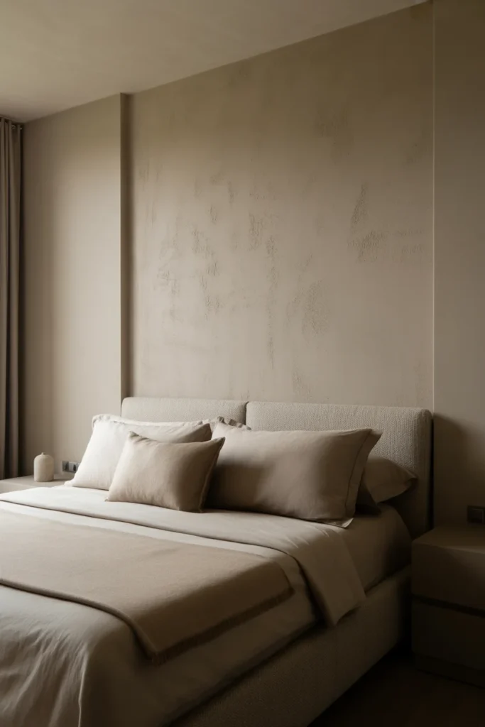 Add a Textured Wall Behind the Bed