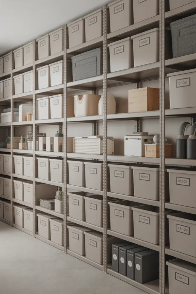 Use Matching Storage Bins