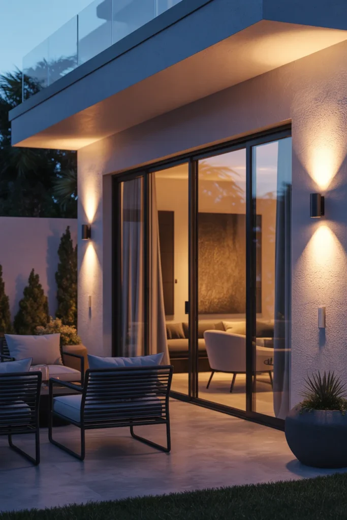 Wall Sconces for a Modern Patio