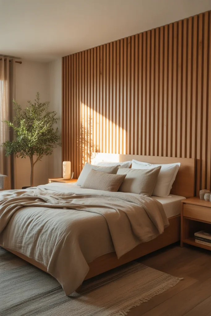 Add Wooden Wall Panels for Warmth