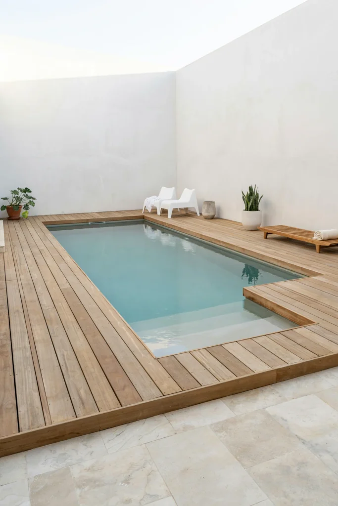 The Plunge Pool Style With Raised Deck Surround
