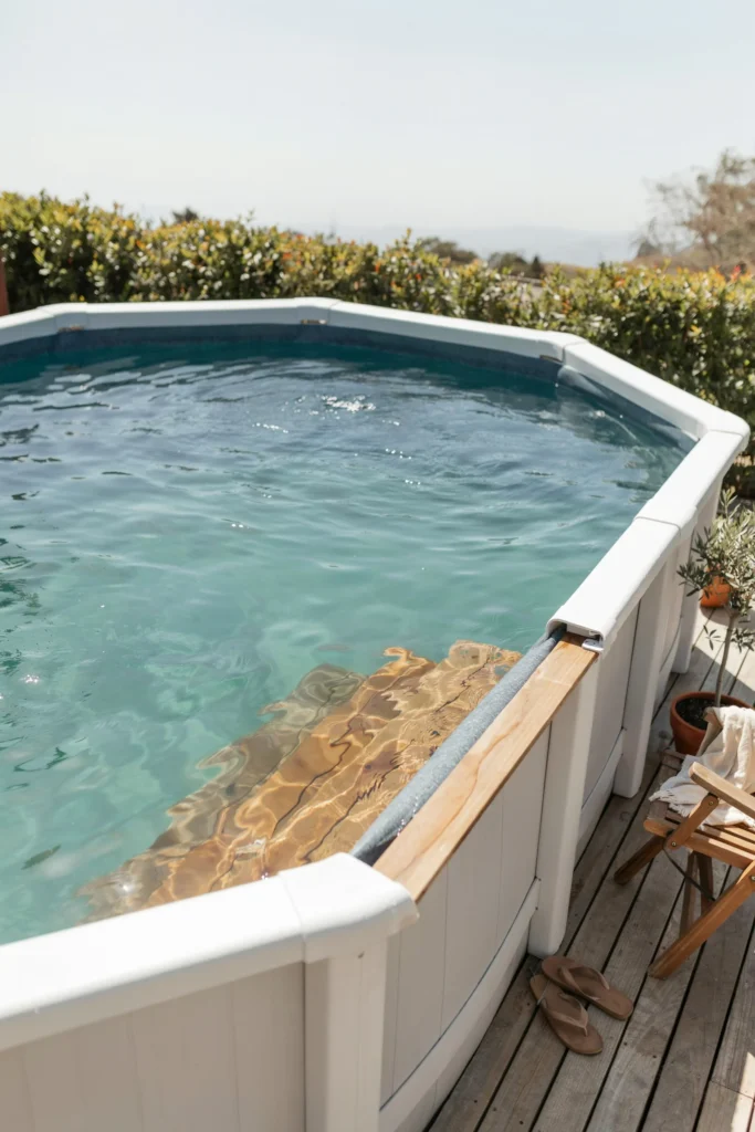 The Above-Ground Pool With a Tanning Ledge Addition