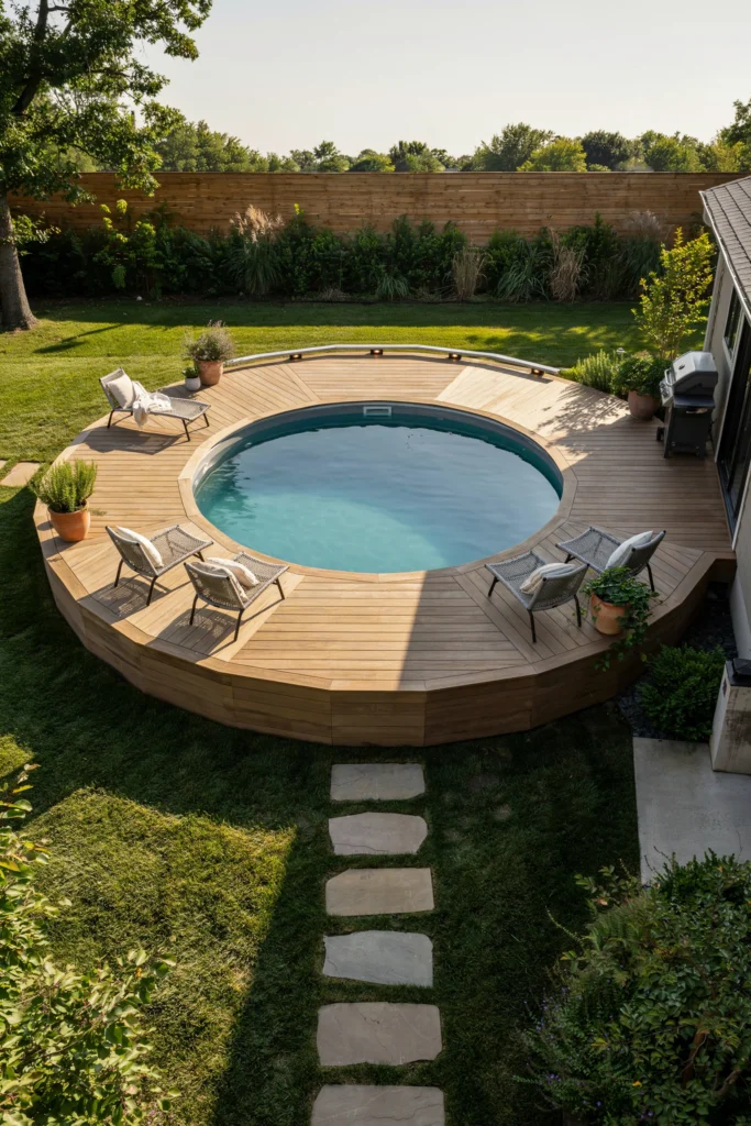 The Above-Ground Pool With a Built-In Deck