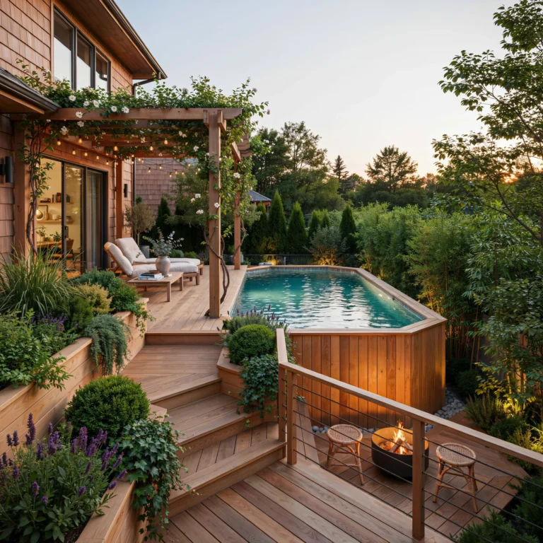 16 Above Ground Pool with Deck Off House Ideas