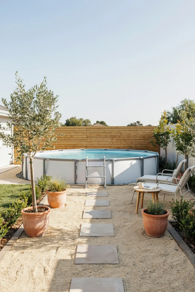 Surround the Pool With Gravel