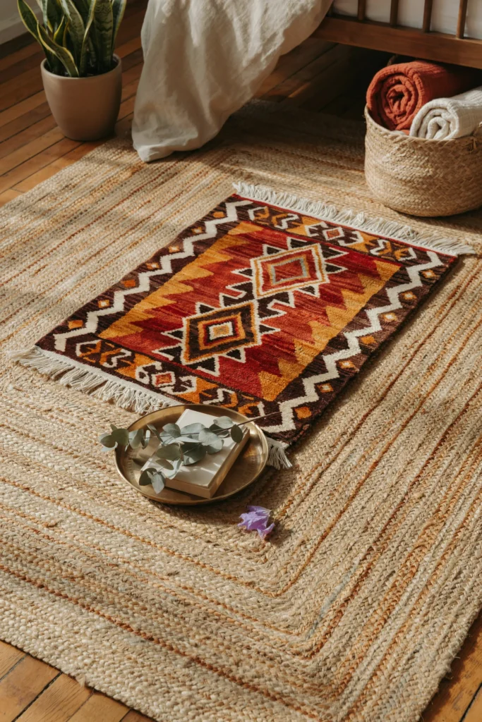 Layer Your Rugs for Maximum Warmth