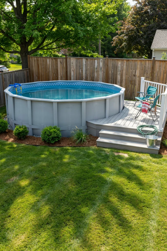 Budget Build: Affordable Above Ground Pool Deck Options