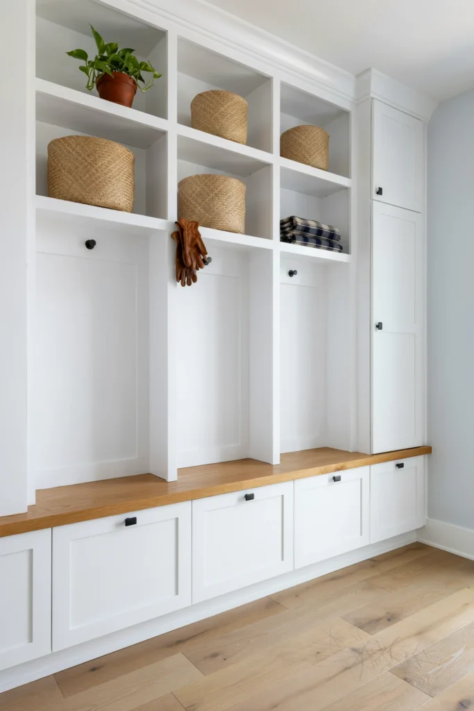 Install Built-In Cubbies With Closed Storage