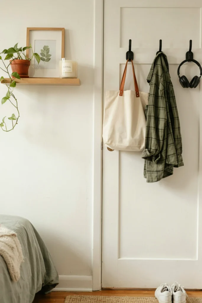 Use Command Strips and Hooks Generously