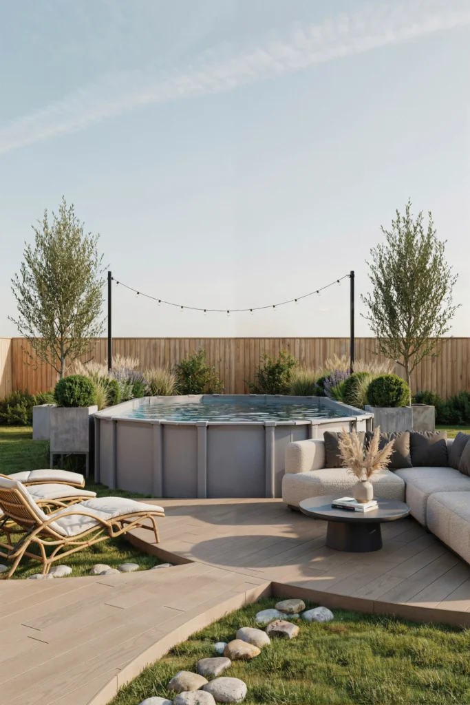 Composite Decking Around the Pool