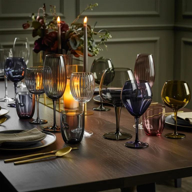 9 Dark Glass Stemware Styles for a Moody and Luxurious Dining Look