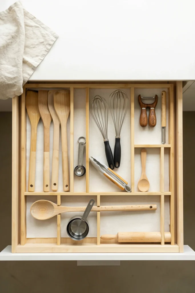 Use Drawer Dividers for Utensil Drawers