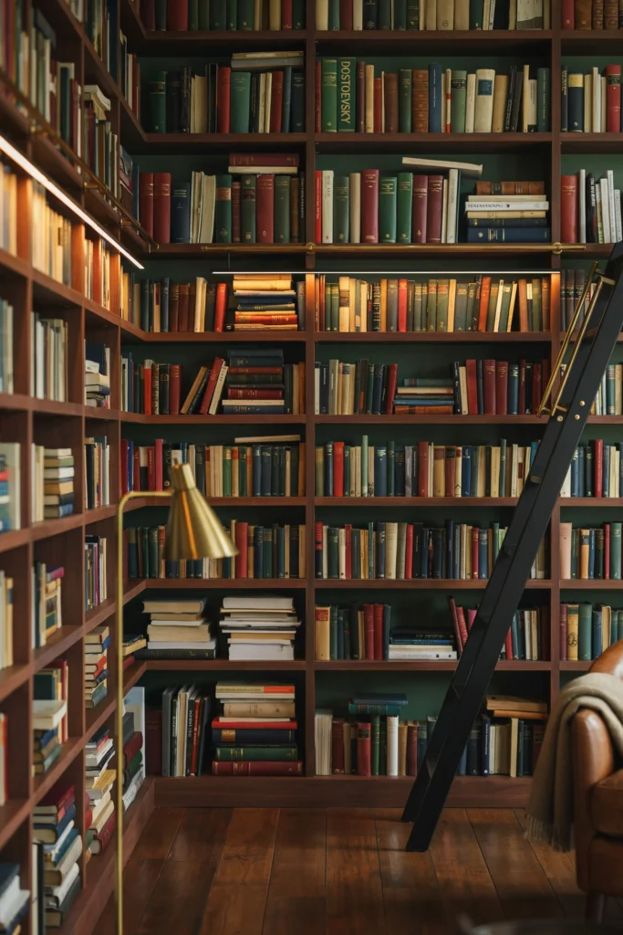 The Floor-to-Ceiling Bookshelf Wall