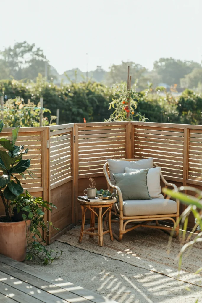 Folding Wooden Privacy Screens