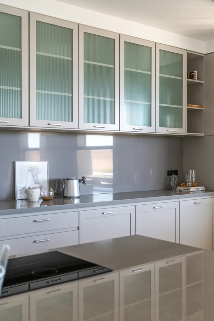 Incorporate Frosted Glass Cabinet Doors