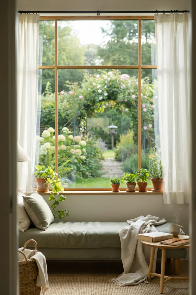 The Garden-View Reading Spot