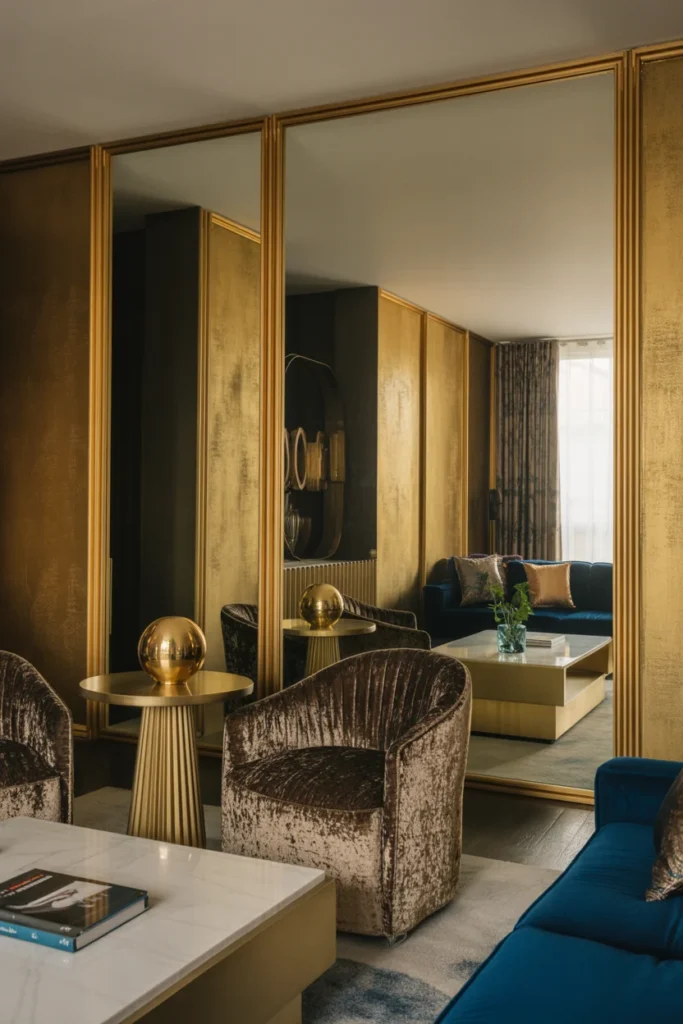 Incorporate Gold and Brass Finishes