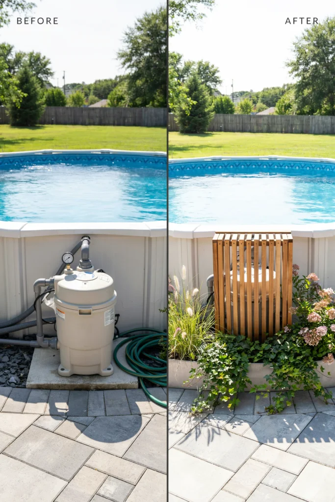 Why Hiding Your Pool Pump Is Worth the Effort