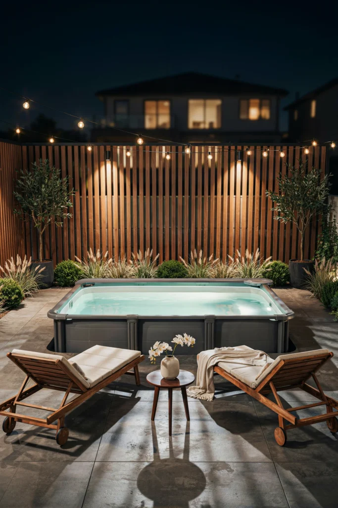 Illuminated Pool Privacy Screens